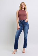 Load image into Gallery viewer, Vintage Wash Thermal Straight Judy Blue Jeans