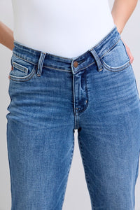 High Waist V-Front Vintage Wash Judy Blue Jeans