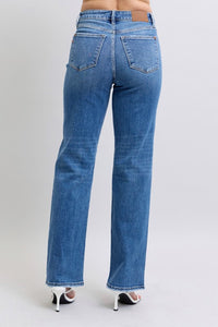 High Waist V-Front Vintage Wash Judy Blue Jeans