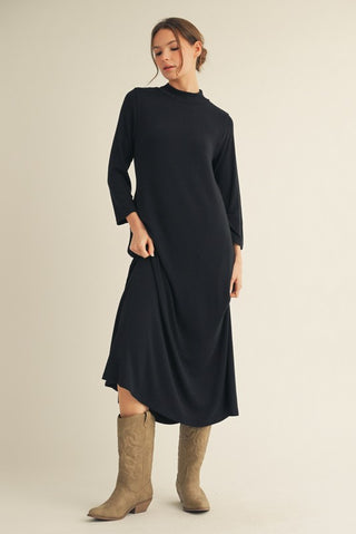 Midnight Muse Knit Midi Dress