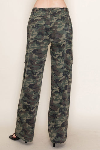 Kyla Camo Print Knit Pants