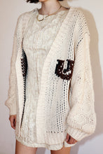 Load image into Gallery viewer, Honey Horse Print Open Knit Cardigan