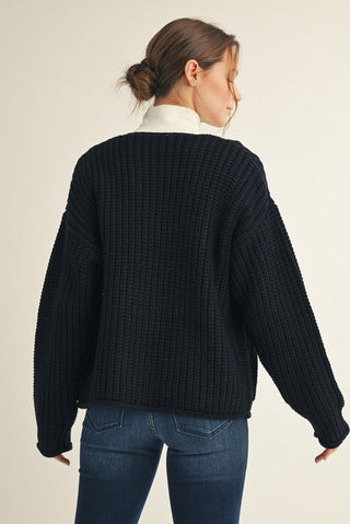 Raven Ease Sweater Cardigan