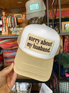 Sorry about my husband Trucker