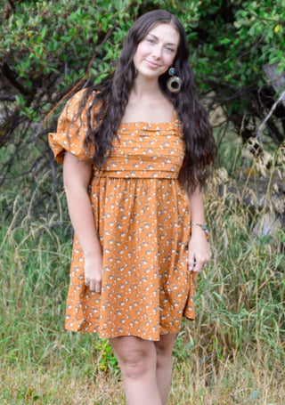 The Darling Clementine Floral Mini Dress