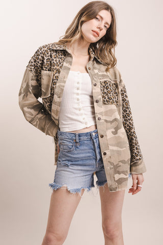 Sitting Bull Leopard & Camo Jacket