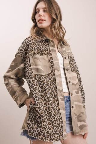 Sitting Bull Leopard & Camo Jacket