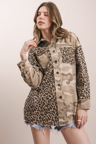 Sitting Bull Leopard & Camo Jacket