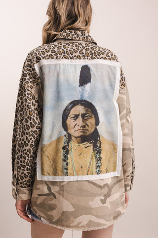 Sitting Bull Leopard & Camo Jacket
