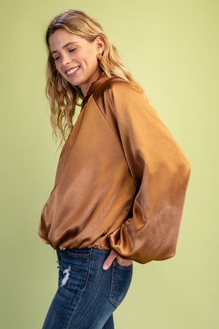 Natalia Zip Up Blouse