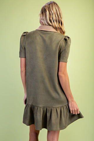 Falling For Olive Dress