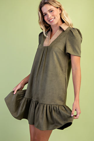 Falling For Olive Dress