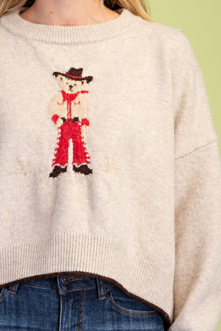 Howdy Honey Cowboy Bear Sweater