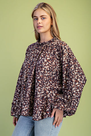 Wildwood Braided Leopard Blouse