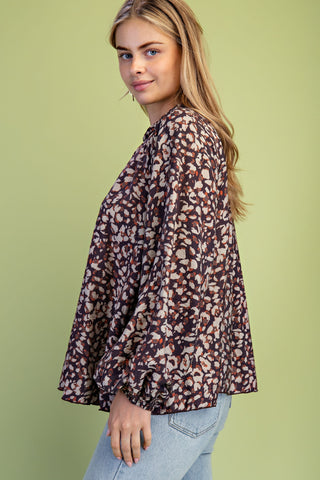 Wildwood Braided Leopard Blouse