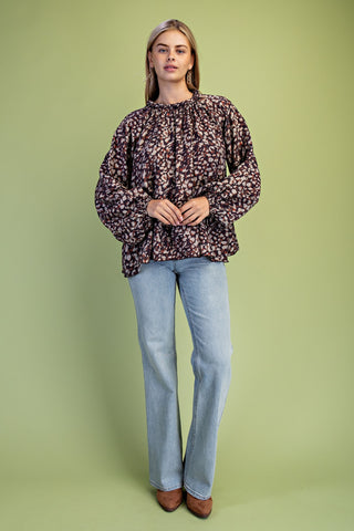 Wildwood Braided Leopard Blouse
