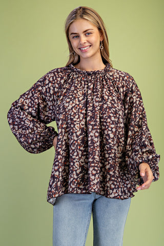 Wildwood Braided Leopard Blouse
