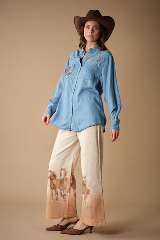 Wild Horse Wide Leg Jeans