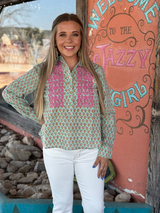 Mint Valley Top by Ivy Jane