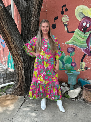 Hot Pink LULU Dress by Ivy Jane