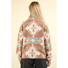 Load image into Gallery viewer, Hadley Aztec Henley Pullover Top