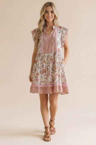 Blush Meadow Babydoll Dress