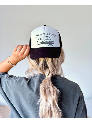 World Needs More Cowboys Trucker Hat