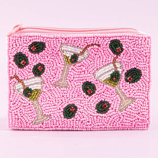 Beaded Dirty Martini Coin Purse
