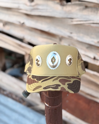 High Desert Camo Triple-Concho Trucker Hat