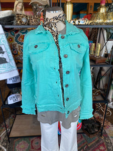 Audrey Jacket in Turquoise