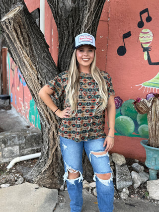 Rustler Aztec Tee by Layerz Clothing