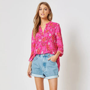 Lizzy Blouse | Magenta