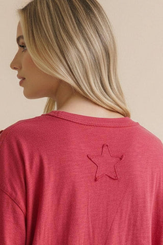 Super Star Patchwork Knit Top