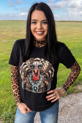 Hear Me Roar Leopard Mesh Top