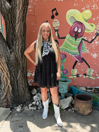 Charlotte Monroe Dot Mini Dress