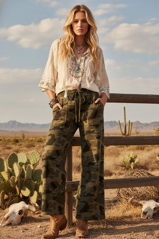 Outlaw Camo Wide Leg Pants