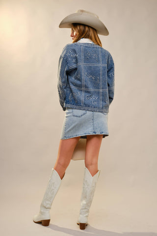 Western Ranch Heiress Denim Jacket