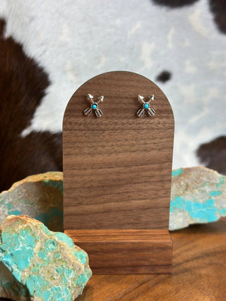 Arrow Turquoise Stud Earrings