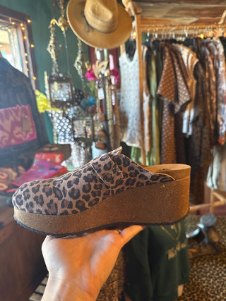 Heather's Leopard Wedge