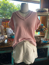 Load image into Gallery viewer, Ribbed Knit V Neck Top