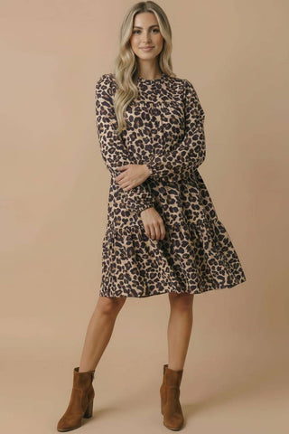 The Fierce Leopard  Dress With Pockets