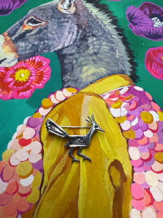 Roadrunner Pin - Silver