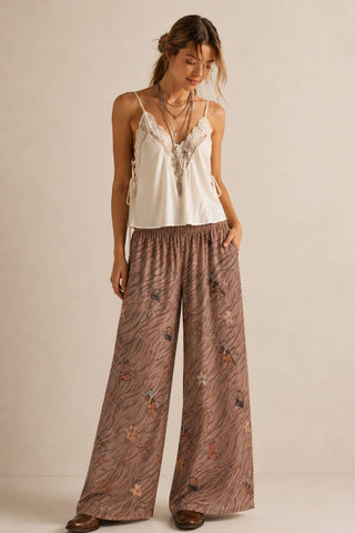 Western Wide Leg Pants