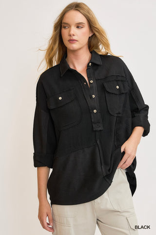Frontier Moon Button Down Top