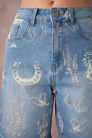 Lets Rodeo Bermuda Shorts