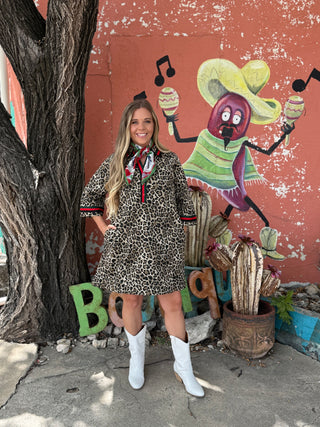 Savannah Wild Animal Print Cotton Dress