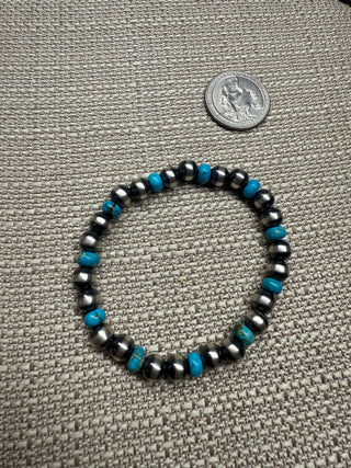 Navajo Pearl Stretch Bracelet