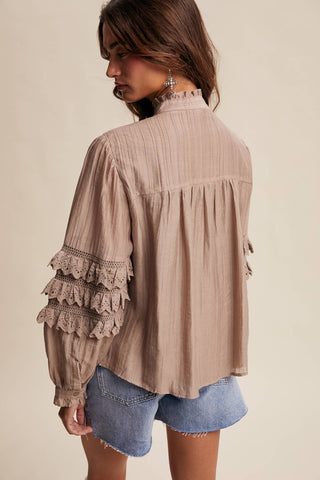 Whispering Willow Pintuck Blouse
