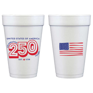 July 4th Patriotic 250th Foam Cup
