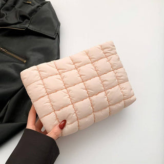 Quilted Puffy Clutch Bag